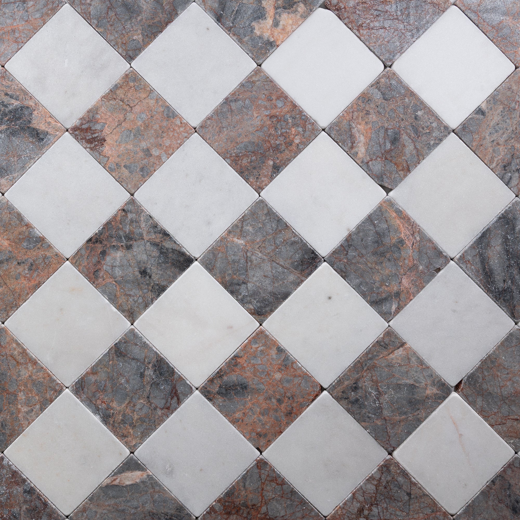 Aura Blue & Bianco 4"x4" Tumbled