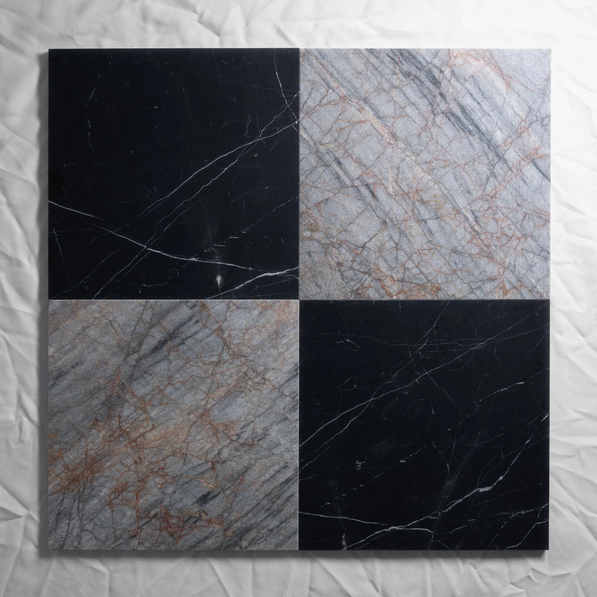 Aura Blue & Nero St. Gabriel 12"x12"