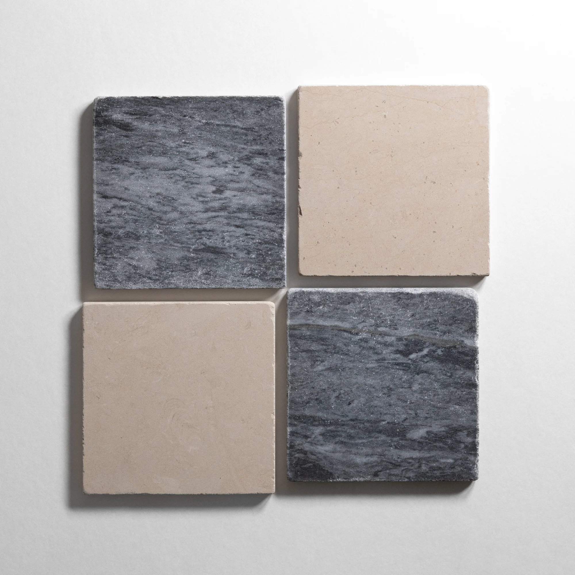 Bardiglio Linear & Thala Beige 6"x6" Tumbled - Image 2