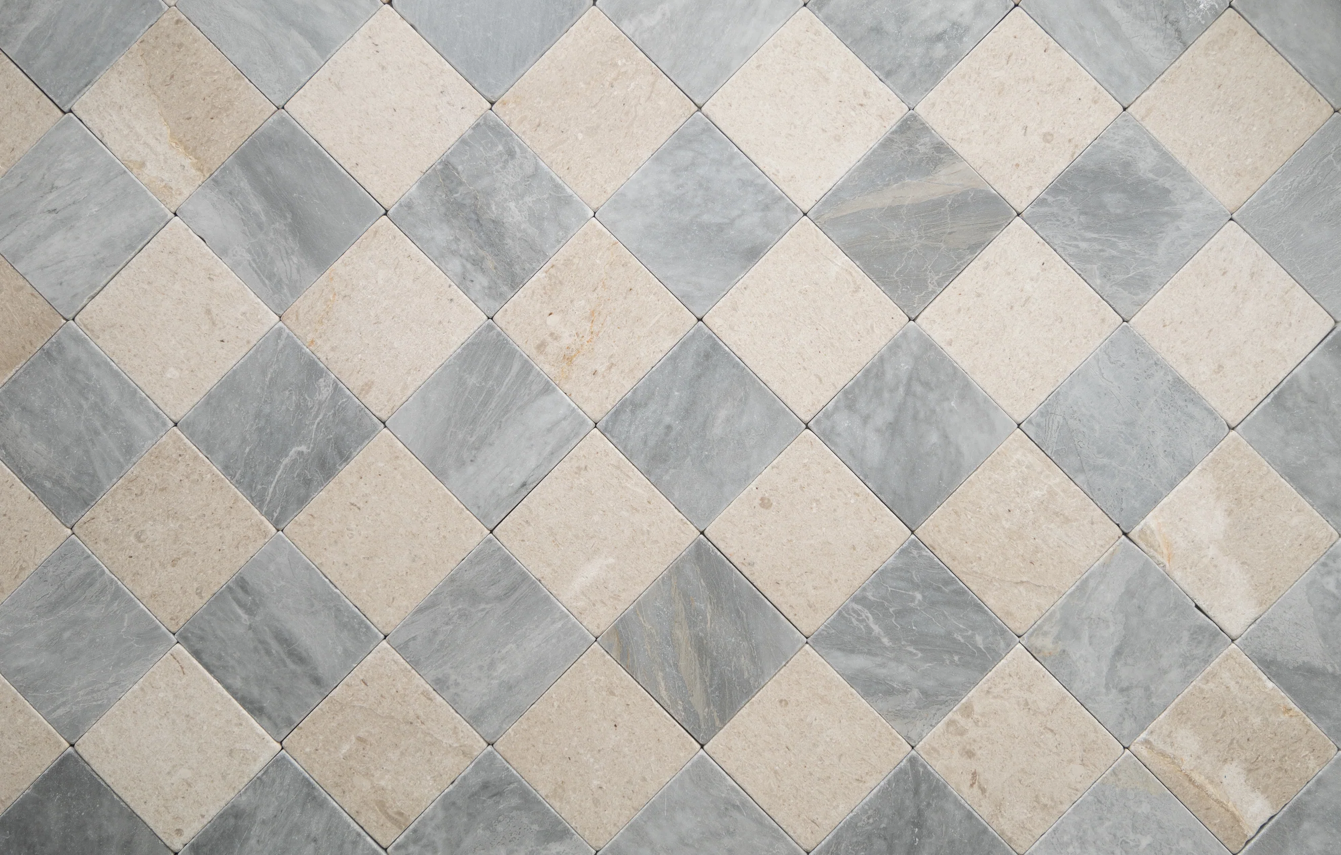 Bardiglio Lite & Sierra Limestone 4"x4" Tumbled - Image 2