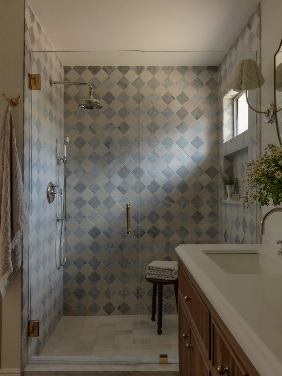 Bardiglio Lite & Sierra Limestone 4"x4" Tumbled - Image 3