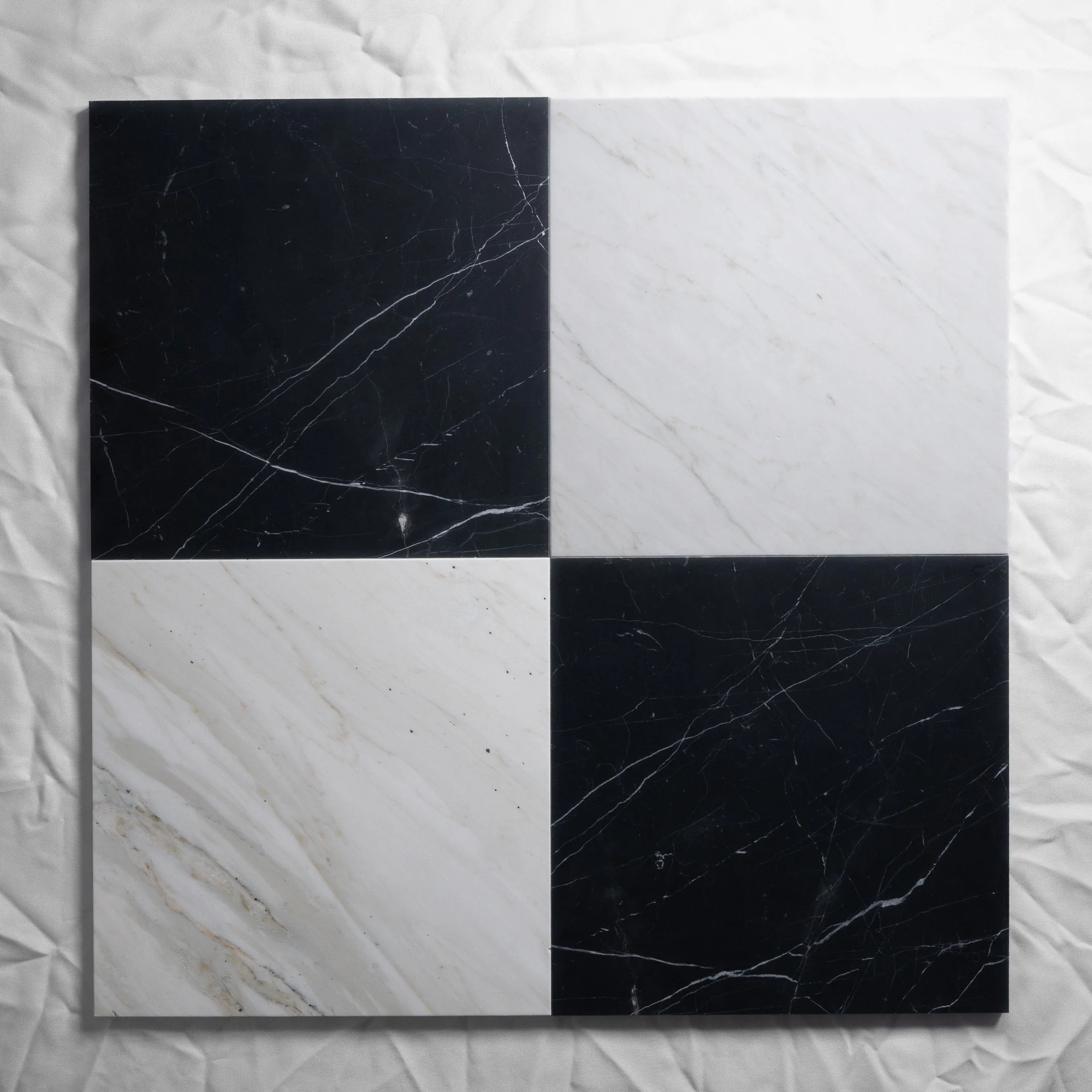 Calacatta Vagli & Nero St. Gabriel 12"x12"