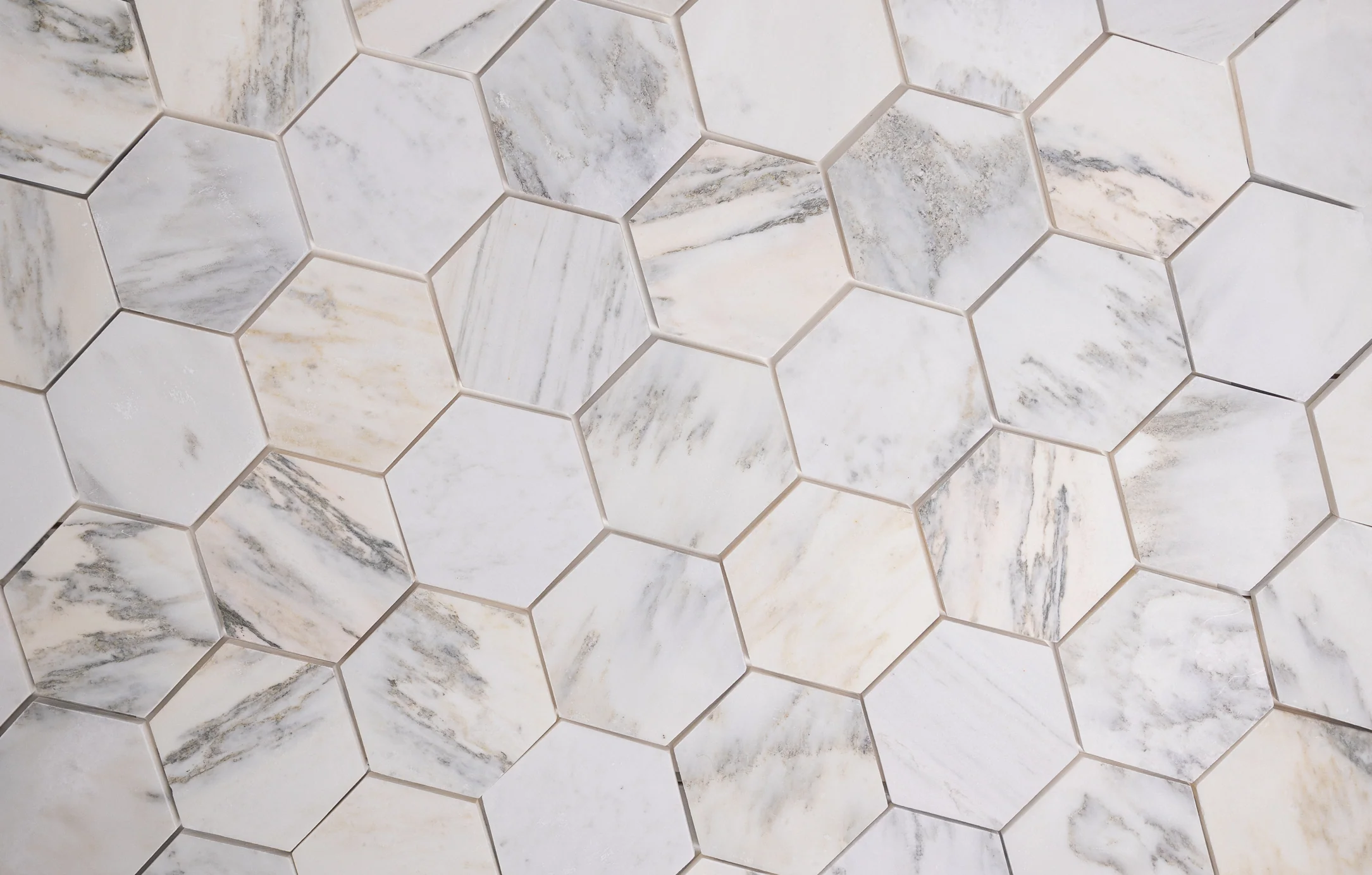 Olympus White 5" Hexagon Honed - Image 3