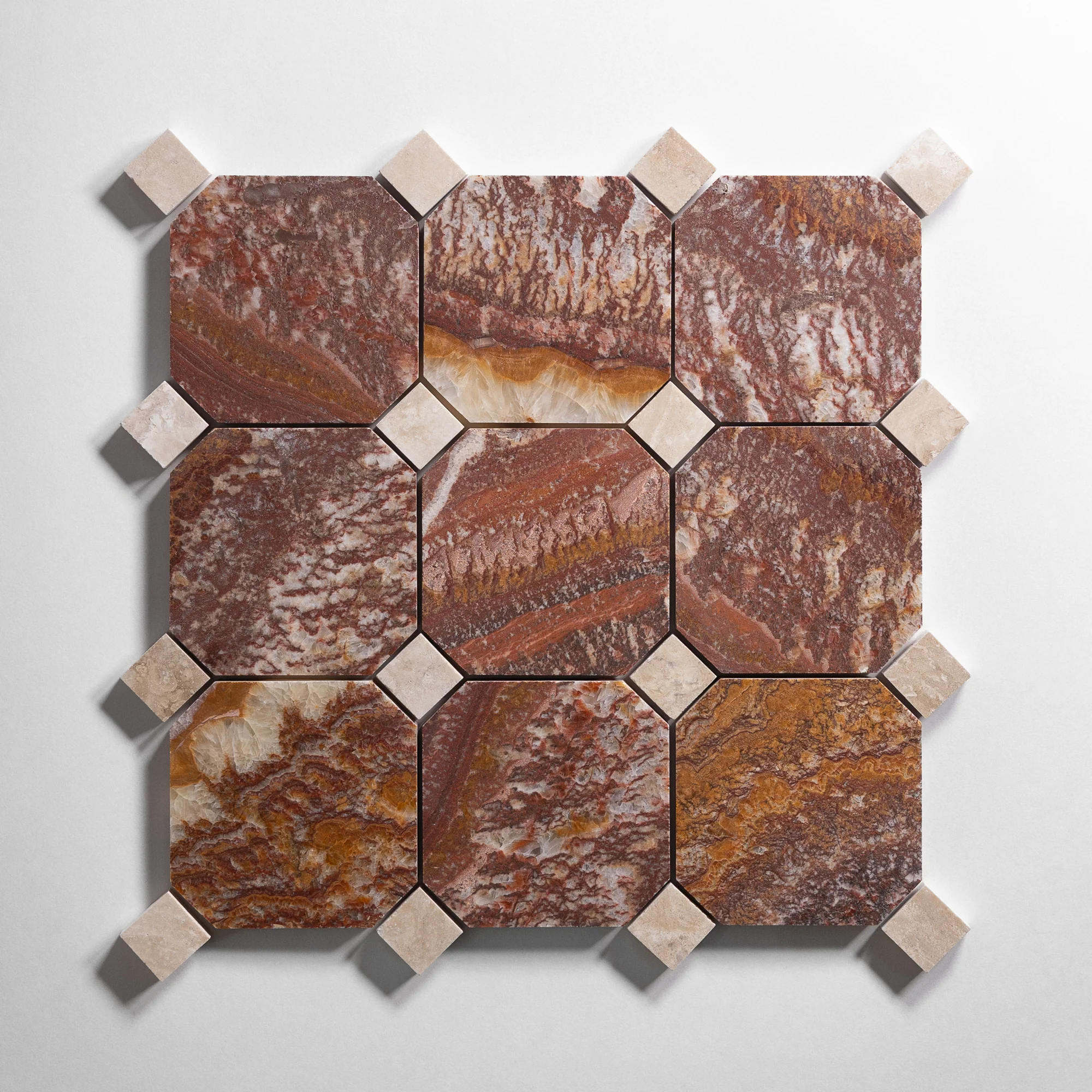 Red Onyx 4" Octagon - Image 5