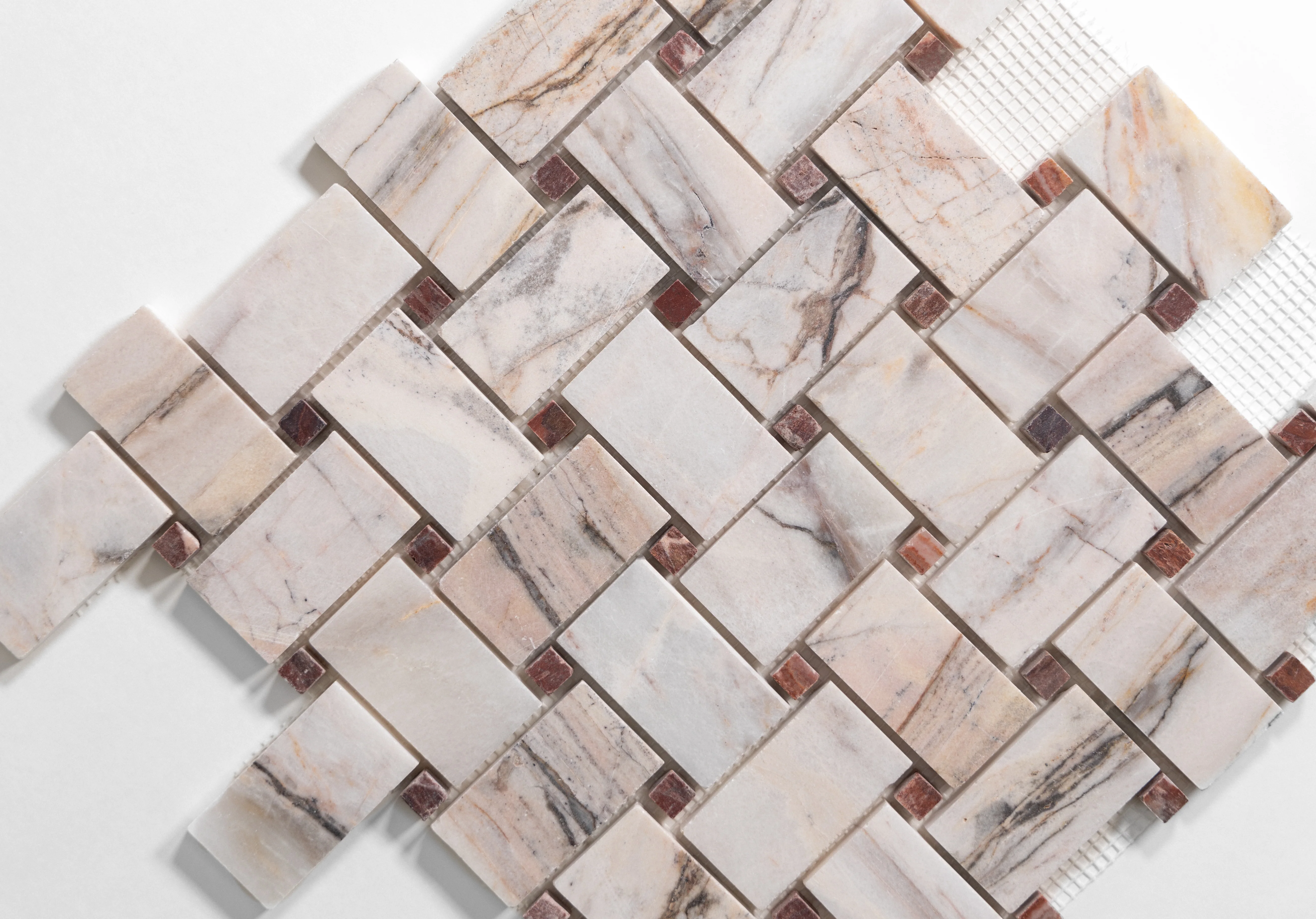 Rosewood & Red Onyx Basketweave - Image 3