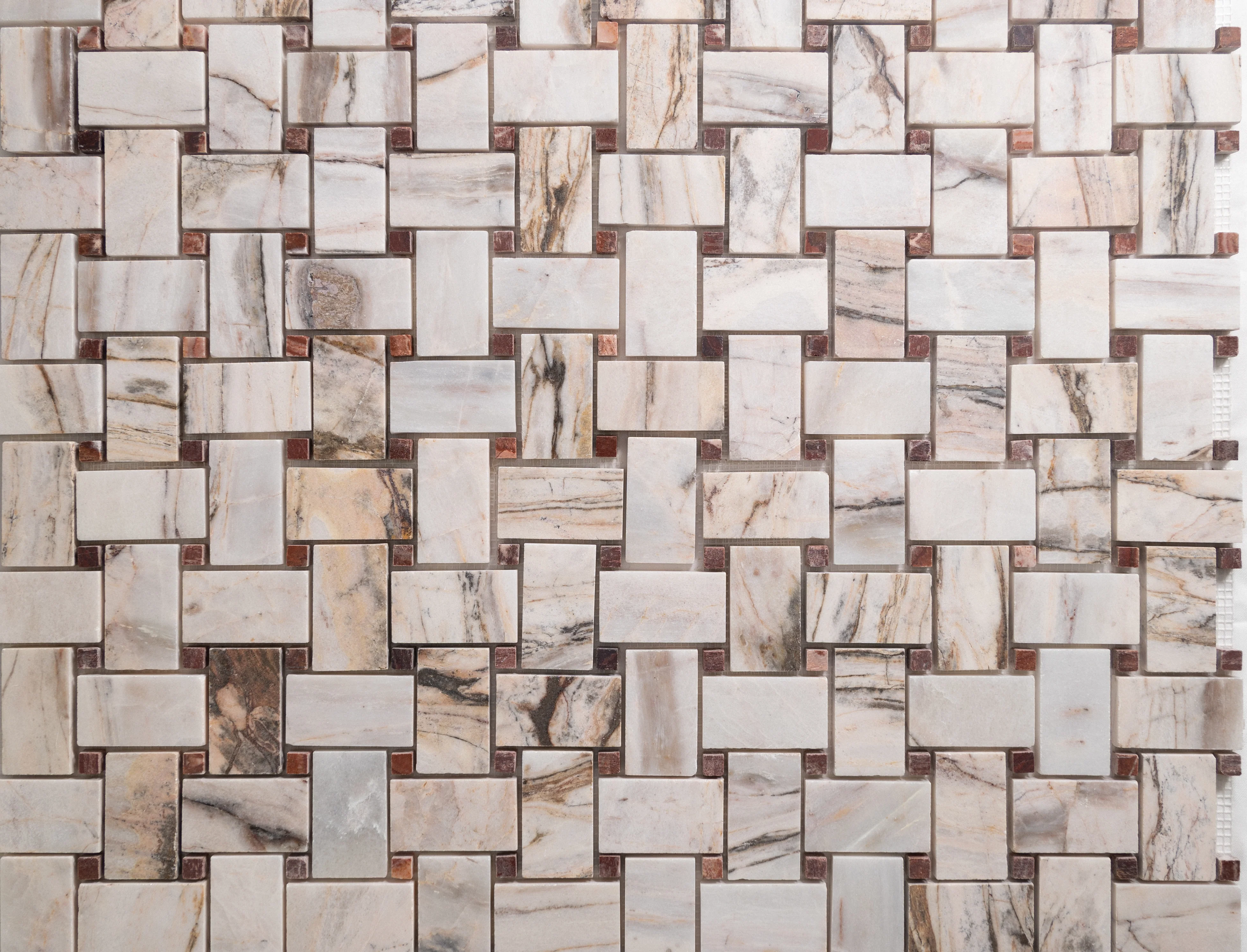 Rosewood & Red Onyx Basketweave - Image 4