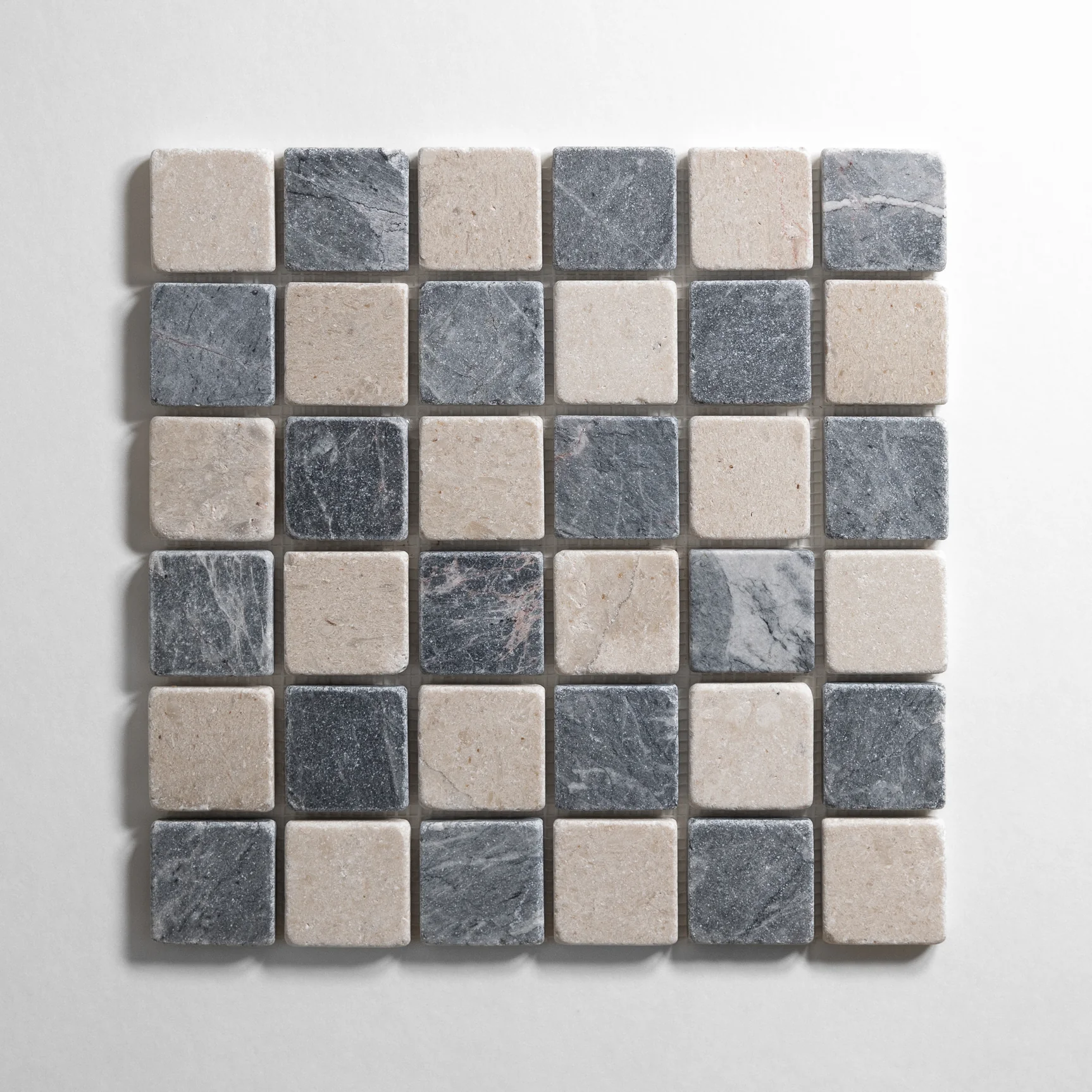 Sierra Limestone & Riviera Gray 2"x2"
